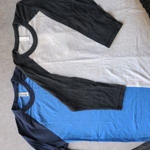 Lot 2 American Apparel Raglan 50/50 Tees, Sz S